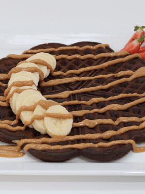 Protein chocolate waffle