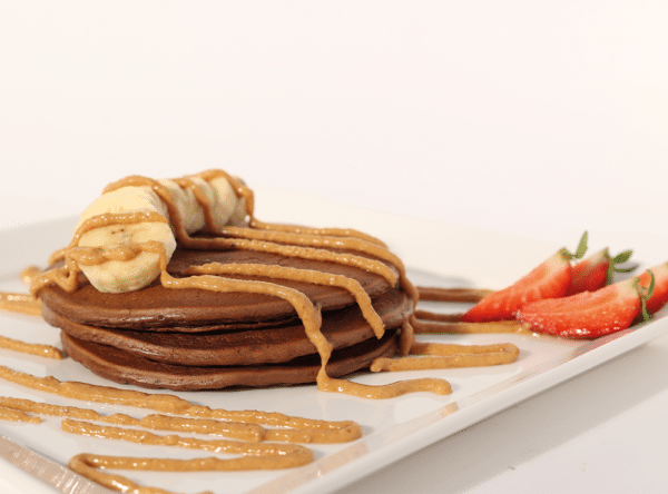 Protein chocolate pancakes